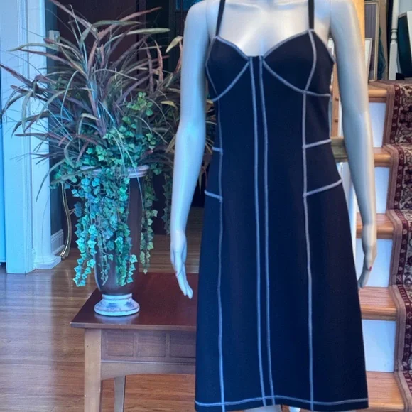 14 MODA International Black Dress Bodycon Fitted Outfit - Picture 2 of 8